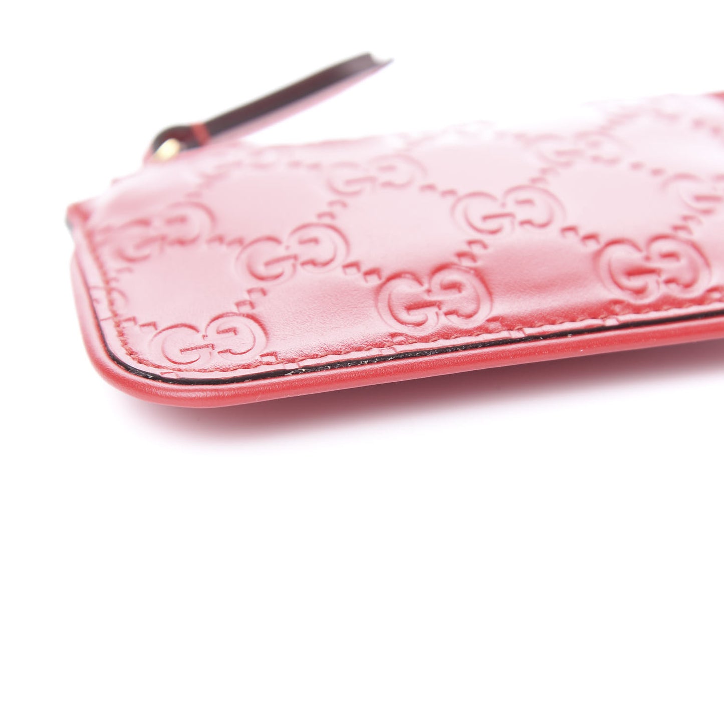 Guccissima Key Case Hibiscus Red