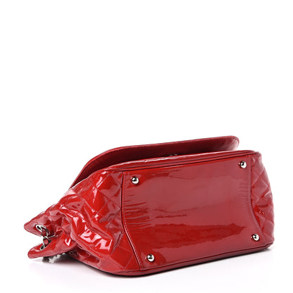 Chanel Vinyl CC Lipstick Accordion Flap Red 3 of 18