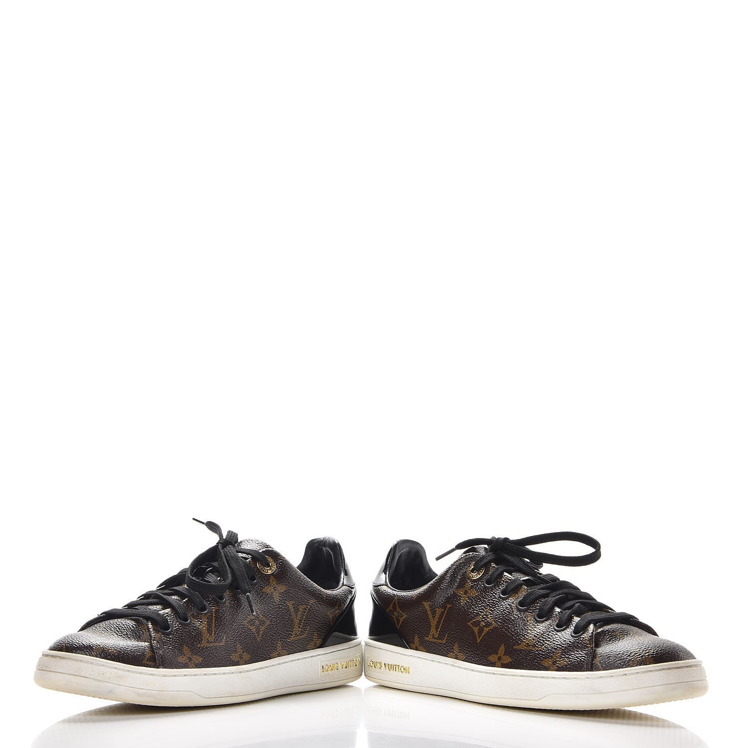 Louis Vuitton Patent Monogram Frontrow Sneakers 38 6 of 28