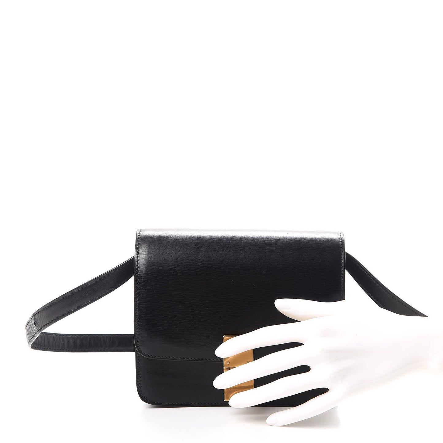 Box Calfskin Small Classic Box Flap Bag Black