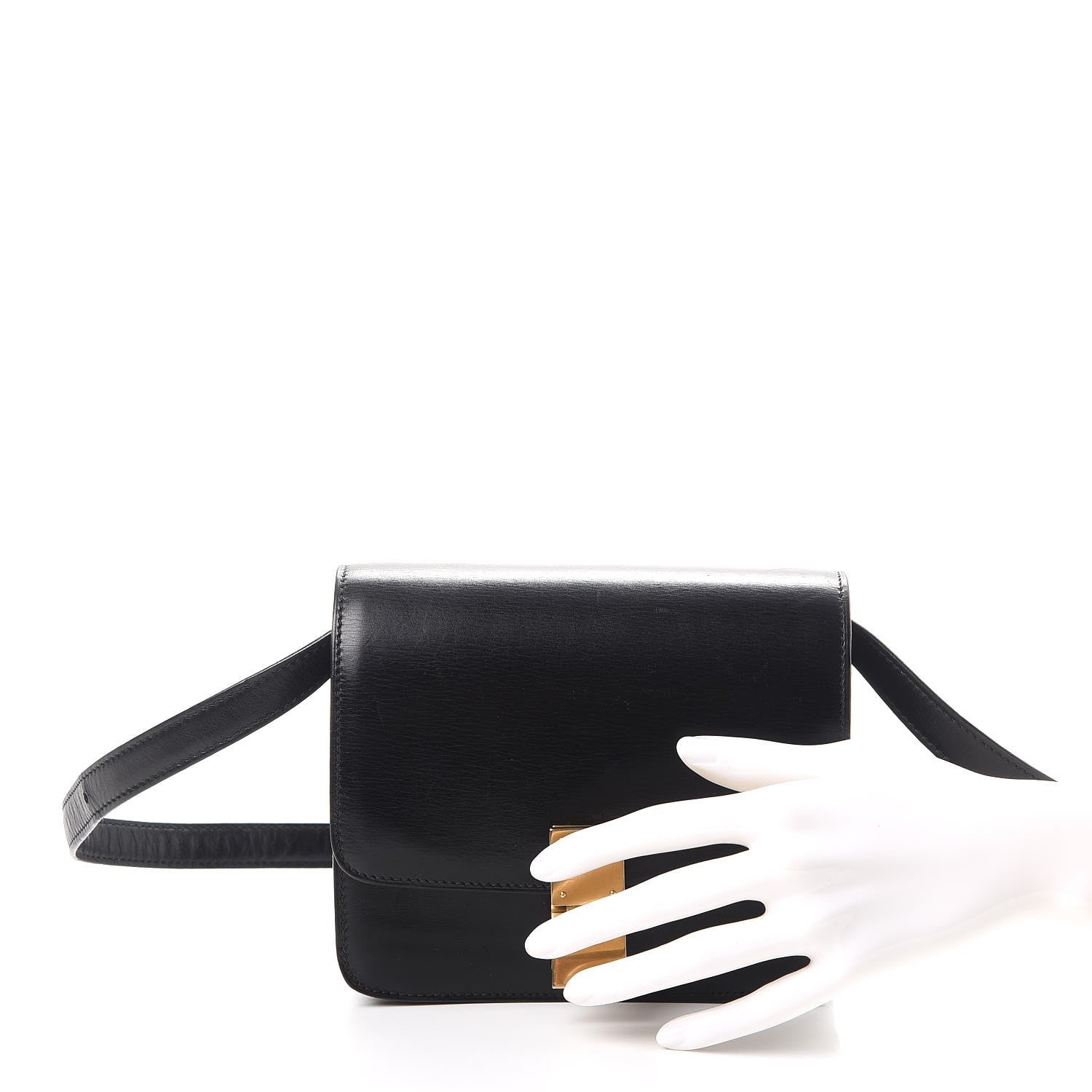 Celine Box Calfskin Small Classic Box Flap Bag Black 3 of 14