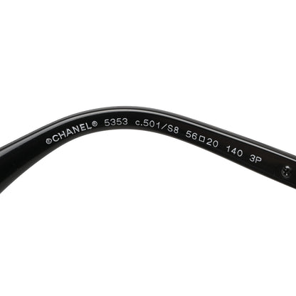 Chanel Chain Oval Summer Sunglasses 5353 Black 5 of 8