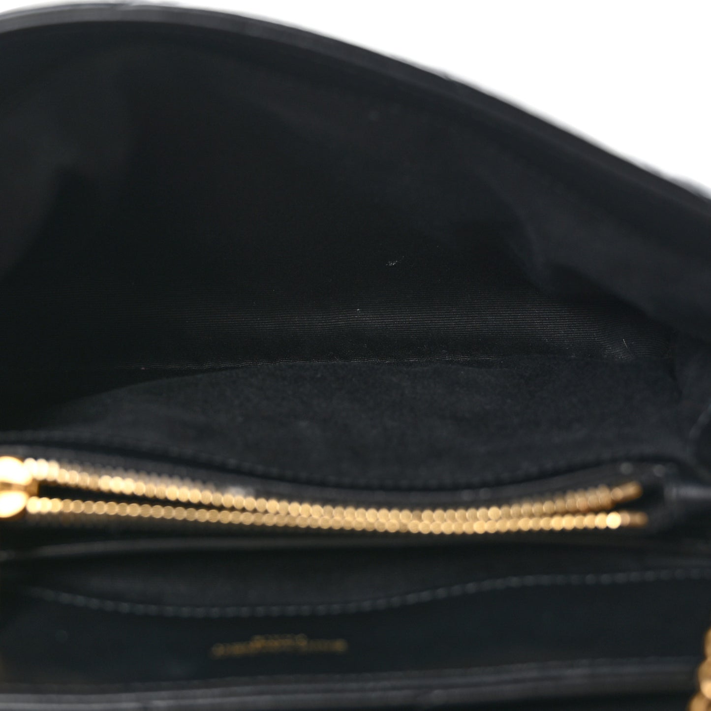 Calfskin Y Quilted Monogram Small Loulou Chain Satchel Black