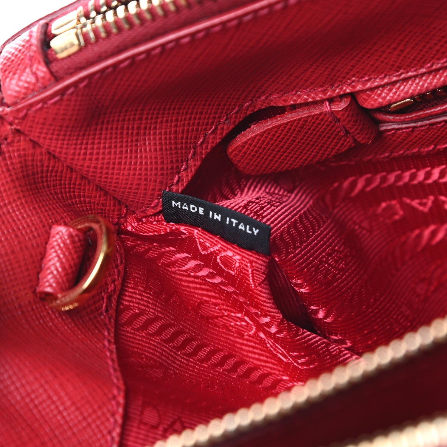Prada Saffiano Medium Galleria Double Zip Tote Fuoco 9 of 15