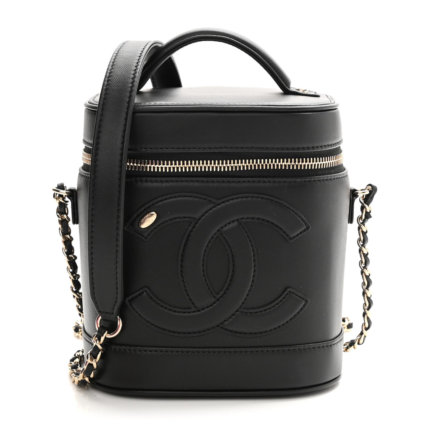 Lambskin Timeless Vanity Cosmetic Case Black