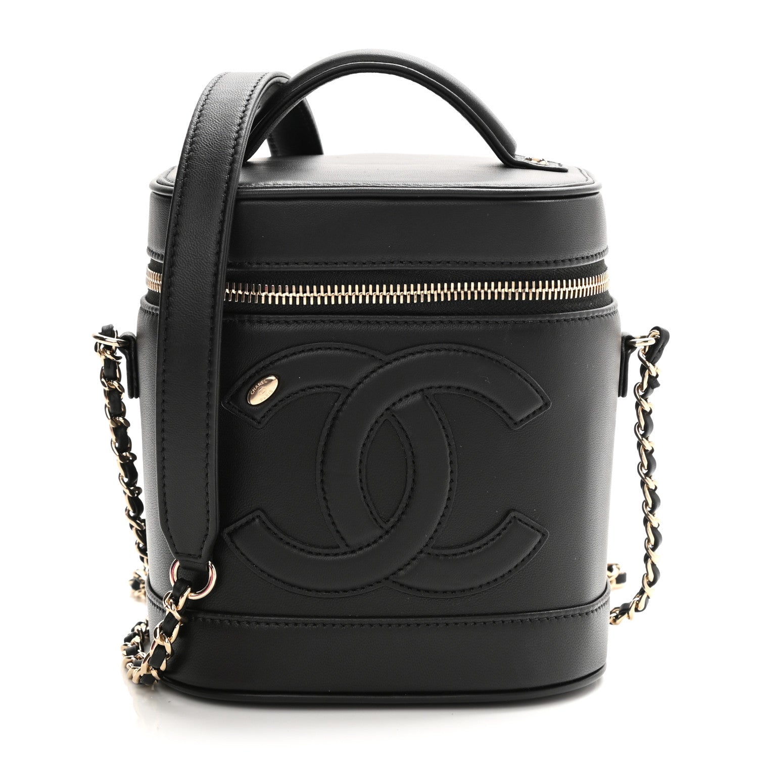 Chanel Lambskin Timeless Vanity Cosmetic Case Black 1 of 9