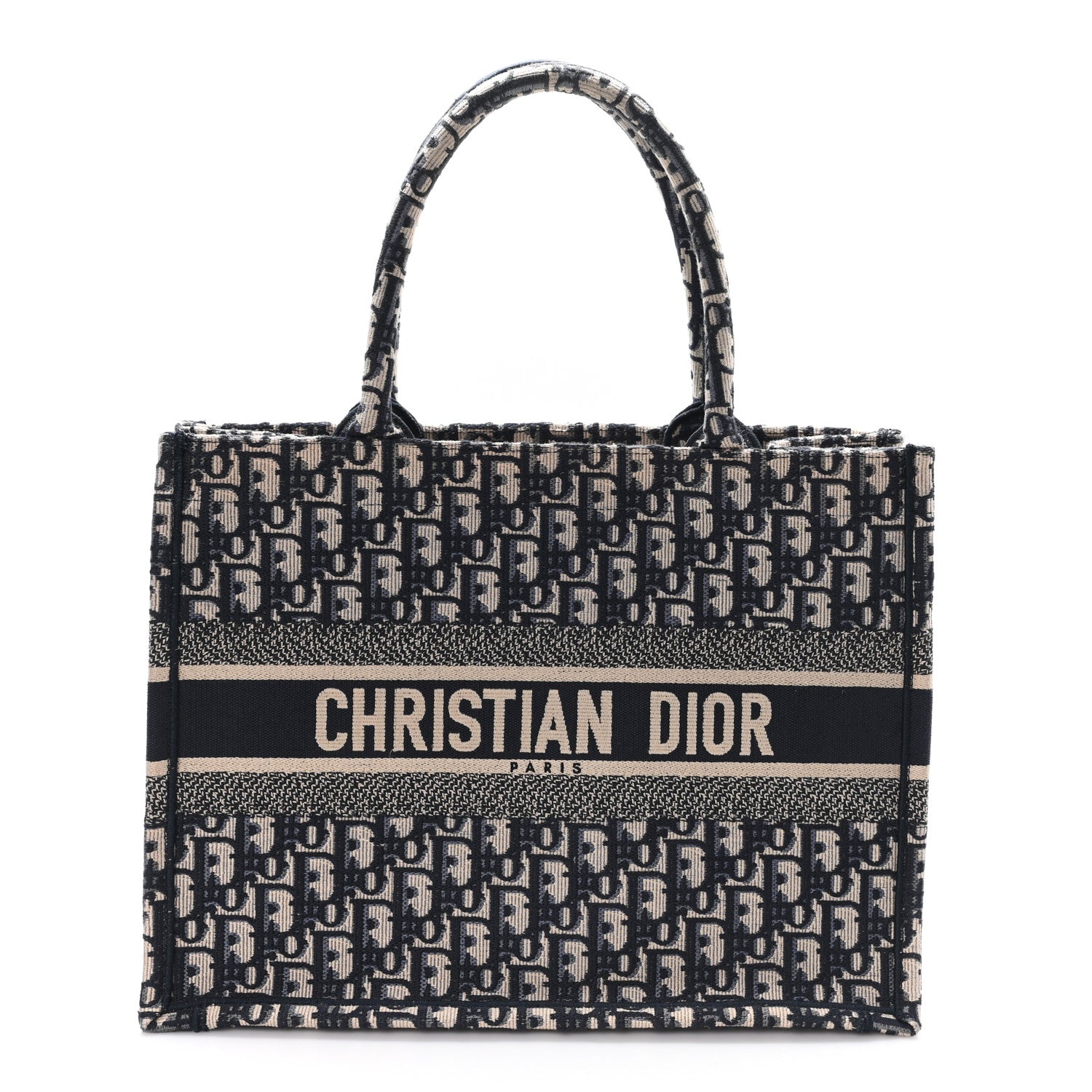 Christian Dior Oblique Medium Book Tote Blue Multicolor 1 of 11