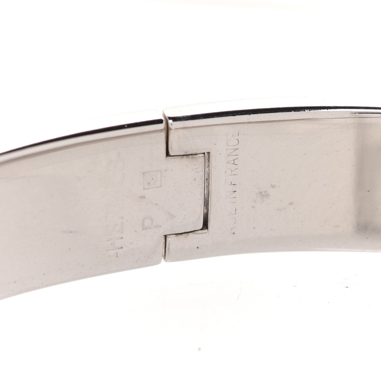Hermes Enamel Narrow Clic Clac H Bracelet GM Orange 5 of 6
