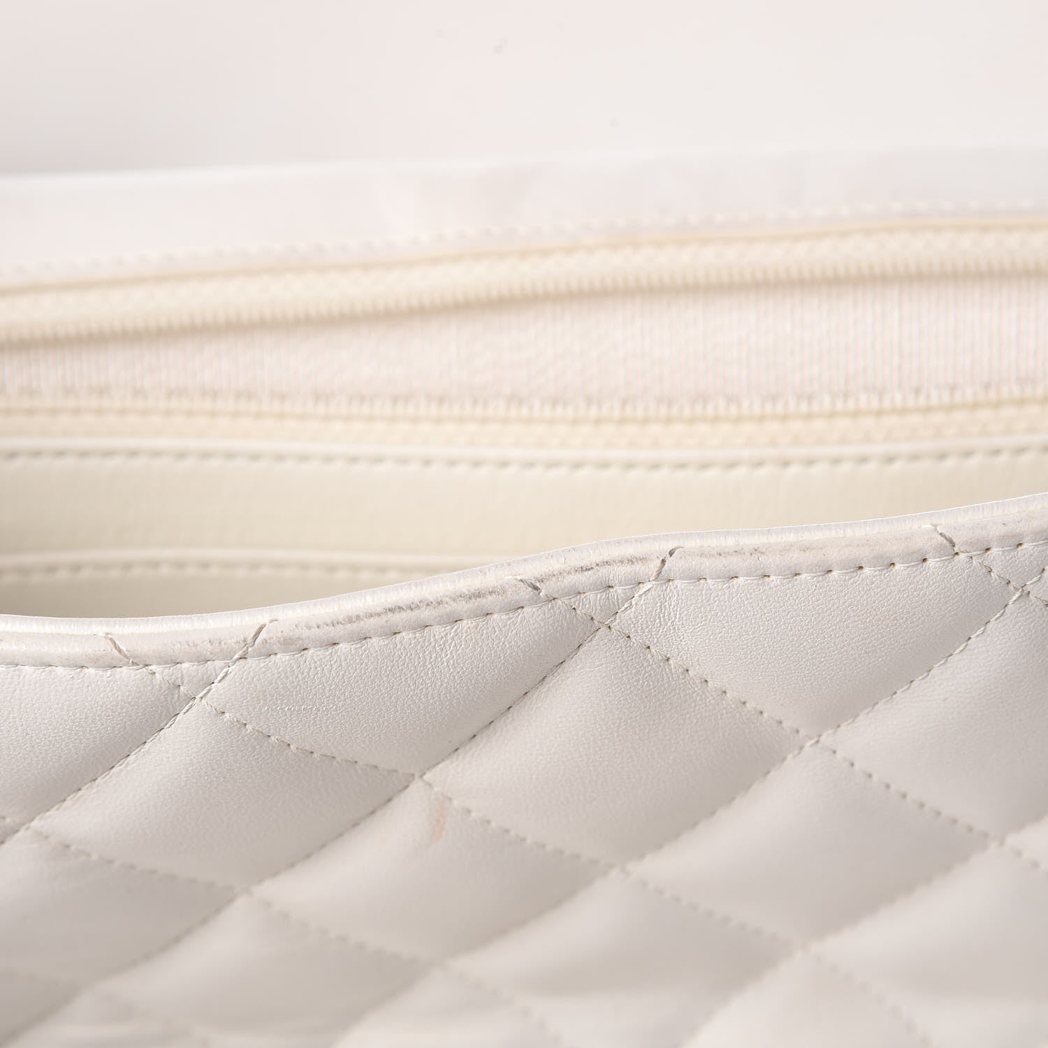 Chanel Lambskin Quilted Jumbo Single Flap White 8 of 19