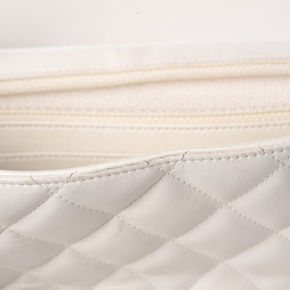 Chanel Lambskin Quilted Jumbo Single Flap White 8 of 19