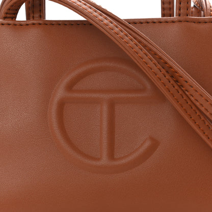 Telfar Vegan Leather Small Shopping Bag Tan 8 of 10