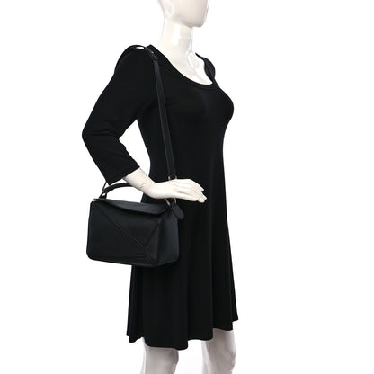 Loewe Calfskin Small Puzzle Bag Black 2 of 8