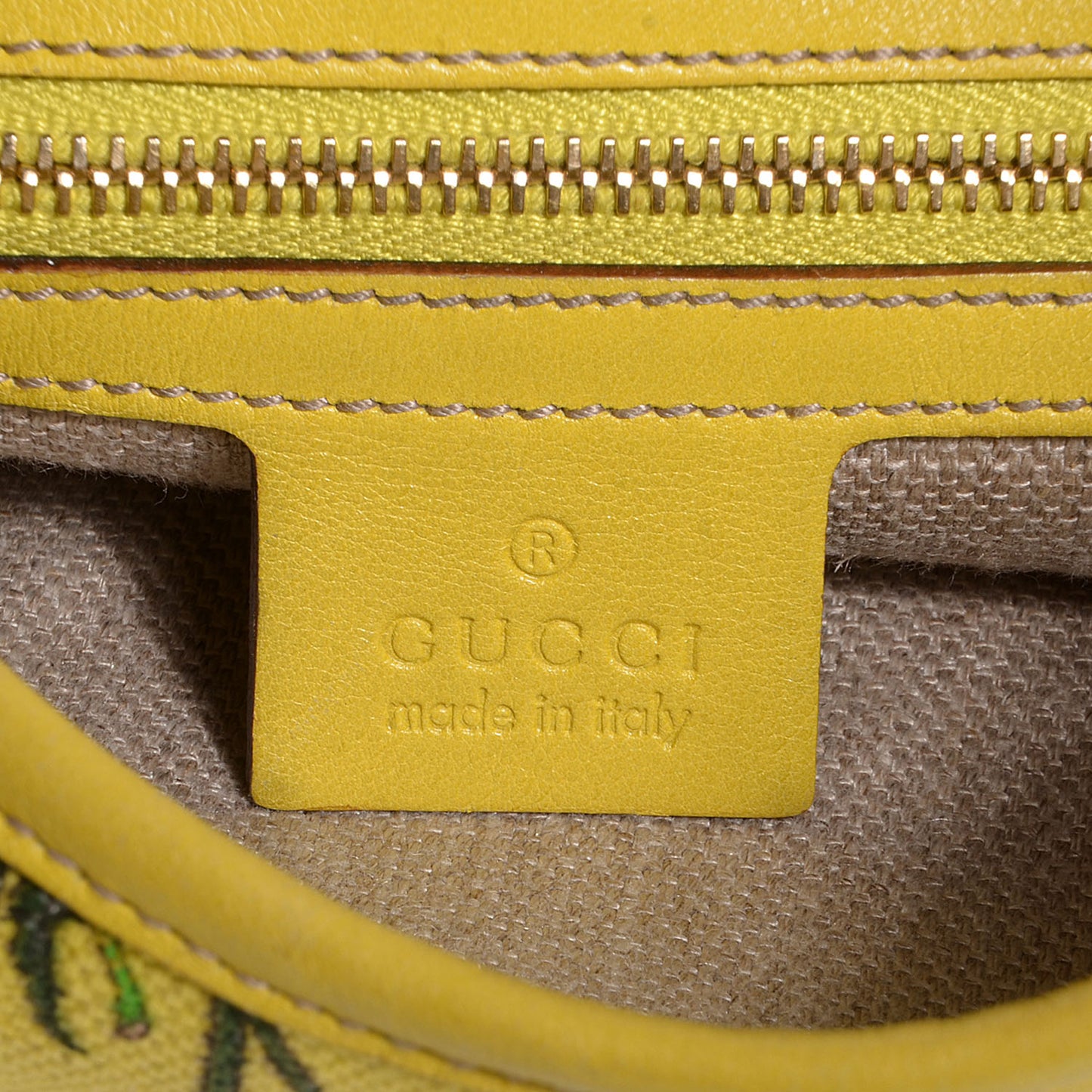 Canvas Floral Flora Jackie O Bouvier Hobo Yellow