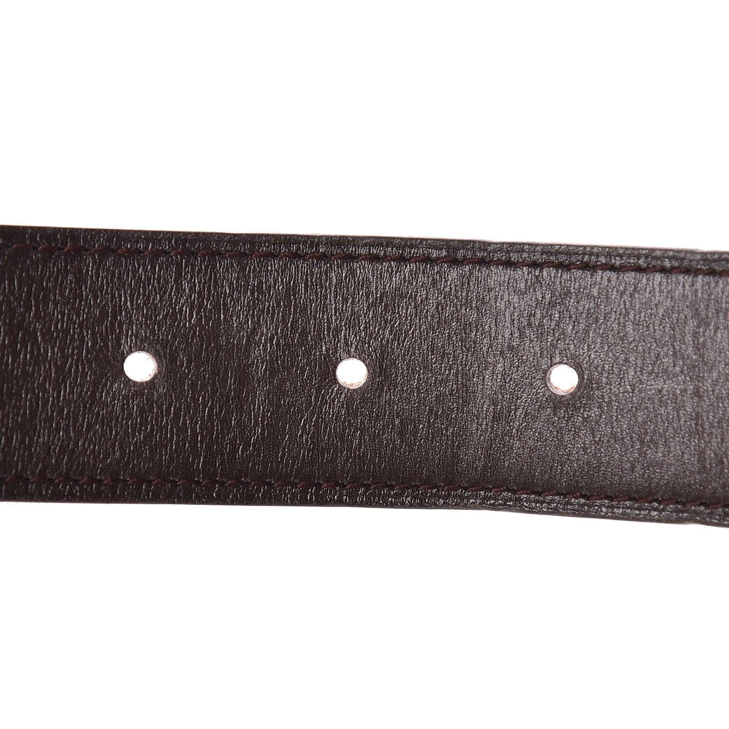 Hermes Swift Togo 32mm H Belt 85 Chocolate Orange 6 of 8