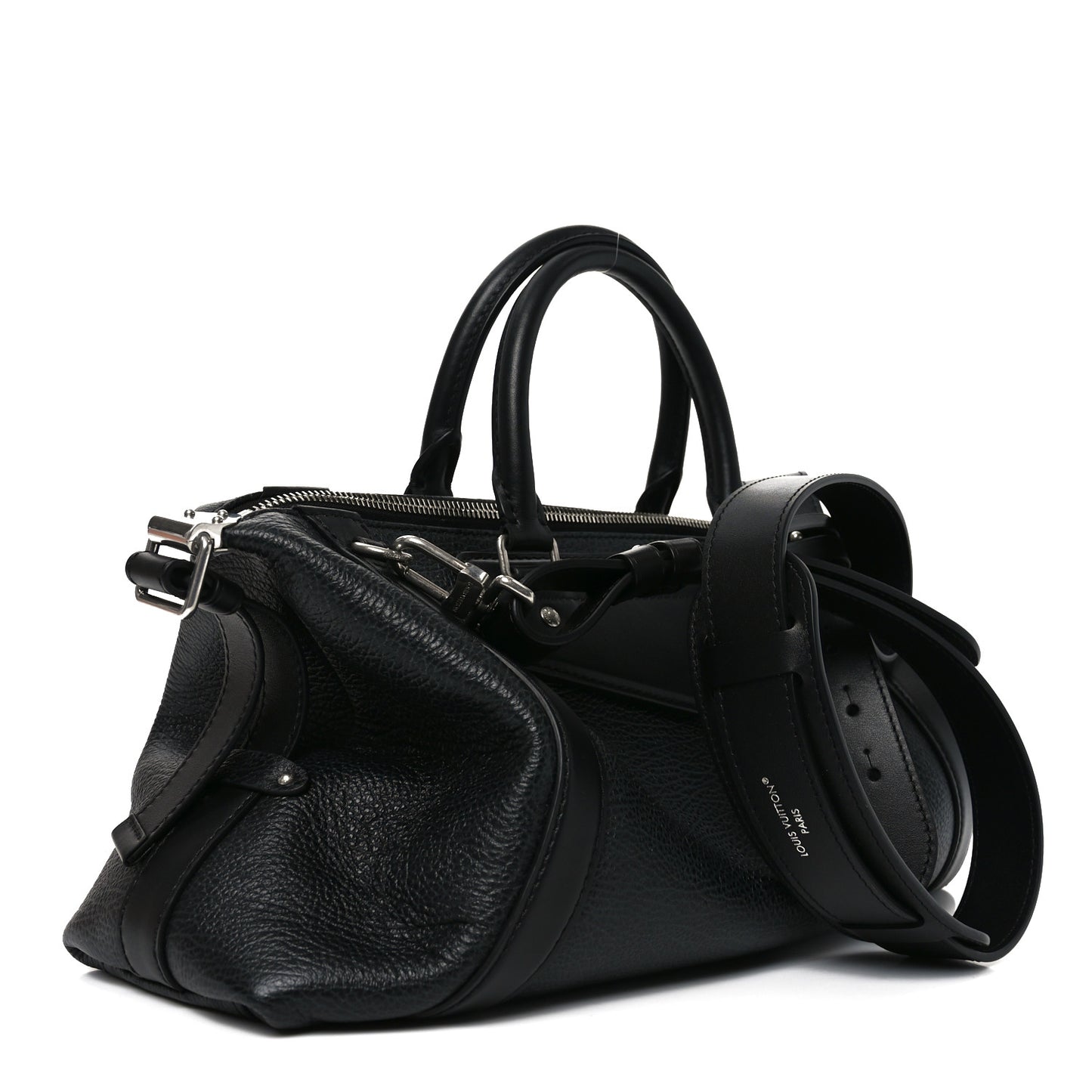 Pixel Lambskin LV Biker MM Black