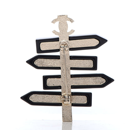 Chanel Resin Chanel By The Sea Sign Brooch Multicolor 3 of 5