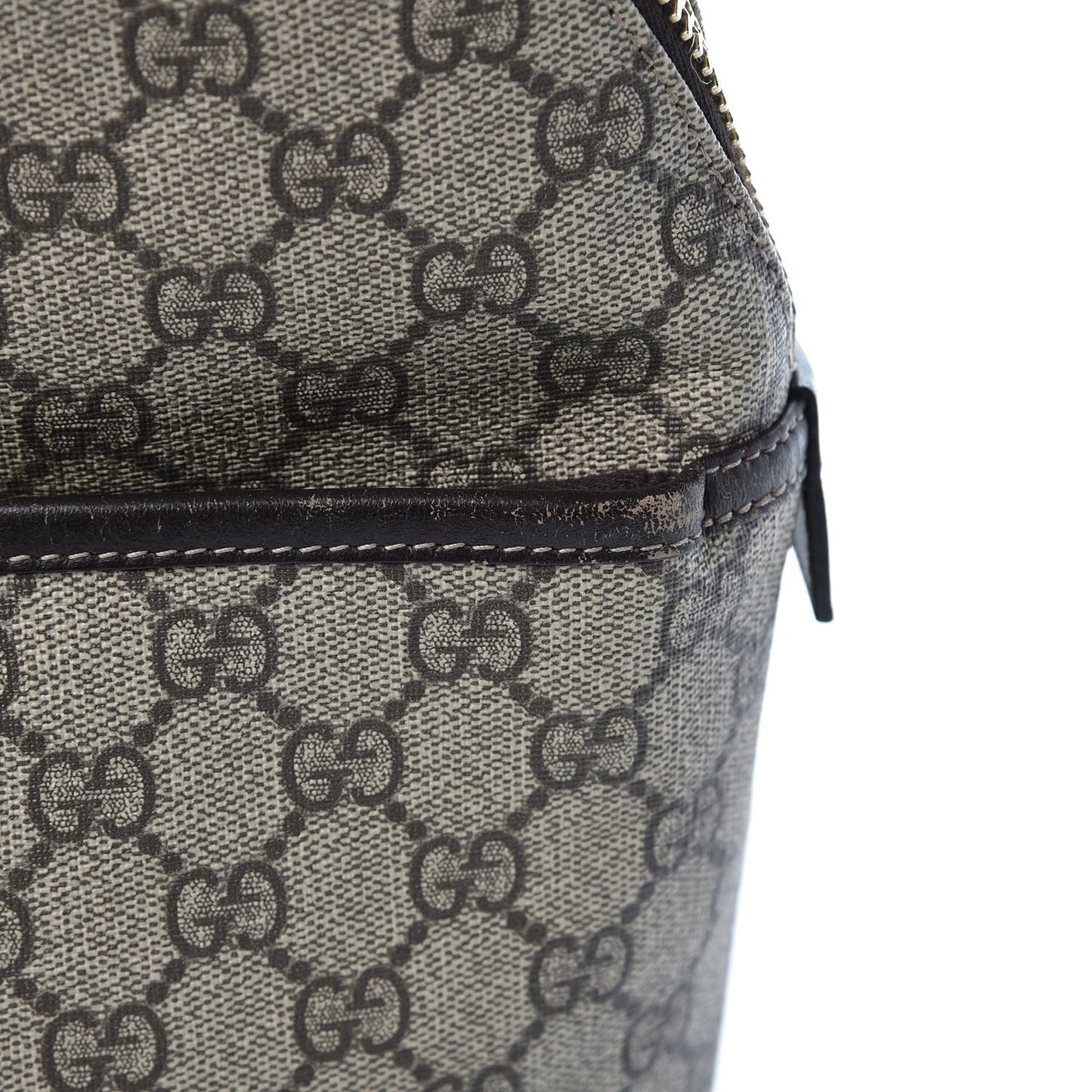 GG Supreme Monogram Medium Backpack Black