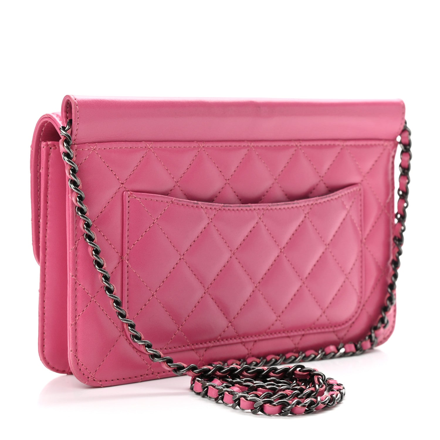 Chanel Lambskin Quilted Medium Crossing Times Flap Pink 3 of 11