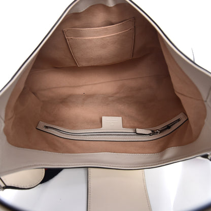 Gucci Calfskin Web Stripe Medium Dionysus Hobo White 6 of 14