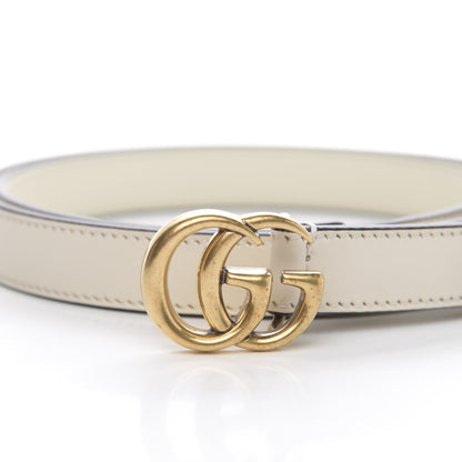 Gucci Calfskin Double G 20mm Belt 90 36 Mystic White 3 of 6
