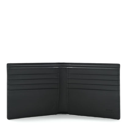 Fendi Vitello Century Metal Monster Eyes Bi-Fold Wallet Black 5 of 9