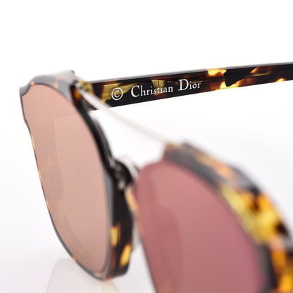 Christian Dior Square Mirrored Abstract Sunglasses Spotted Havana Purple 6 of 7