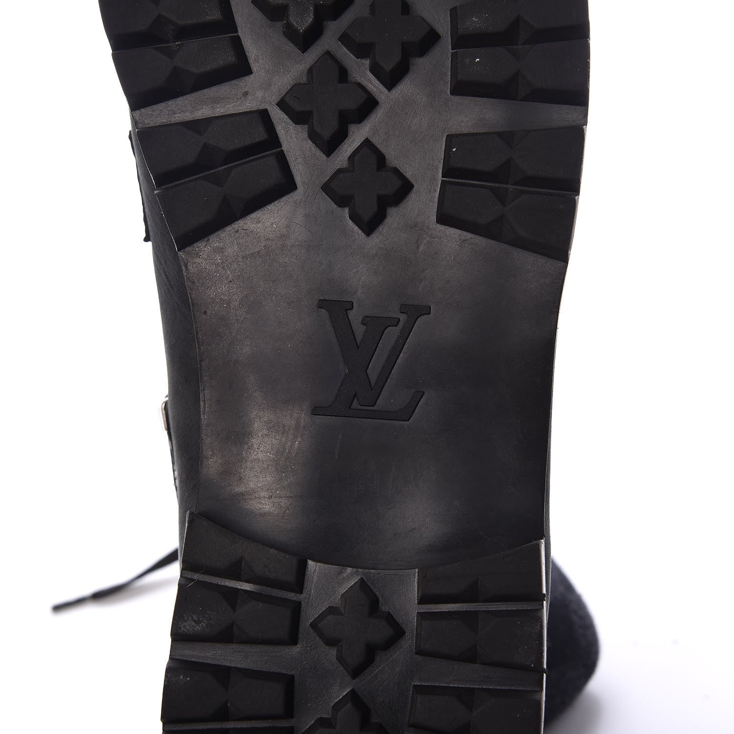 Louis Vuitton Damier Ebene Nubuck Mens Tibet Combat Ankle Boots 11 Black 8 of 10