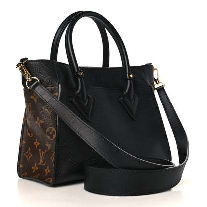 Louis Vuitton Calfskin Monogram On My Side PM Black 3 of 8