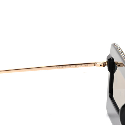 Gucci Acetate Crystal Mask-Frame Sunglasses GG0431S Black 4 of 6