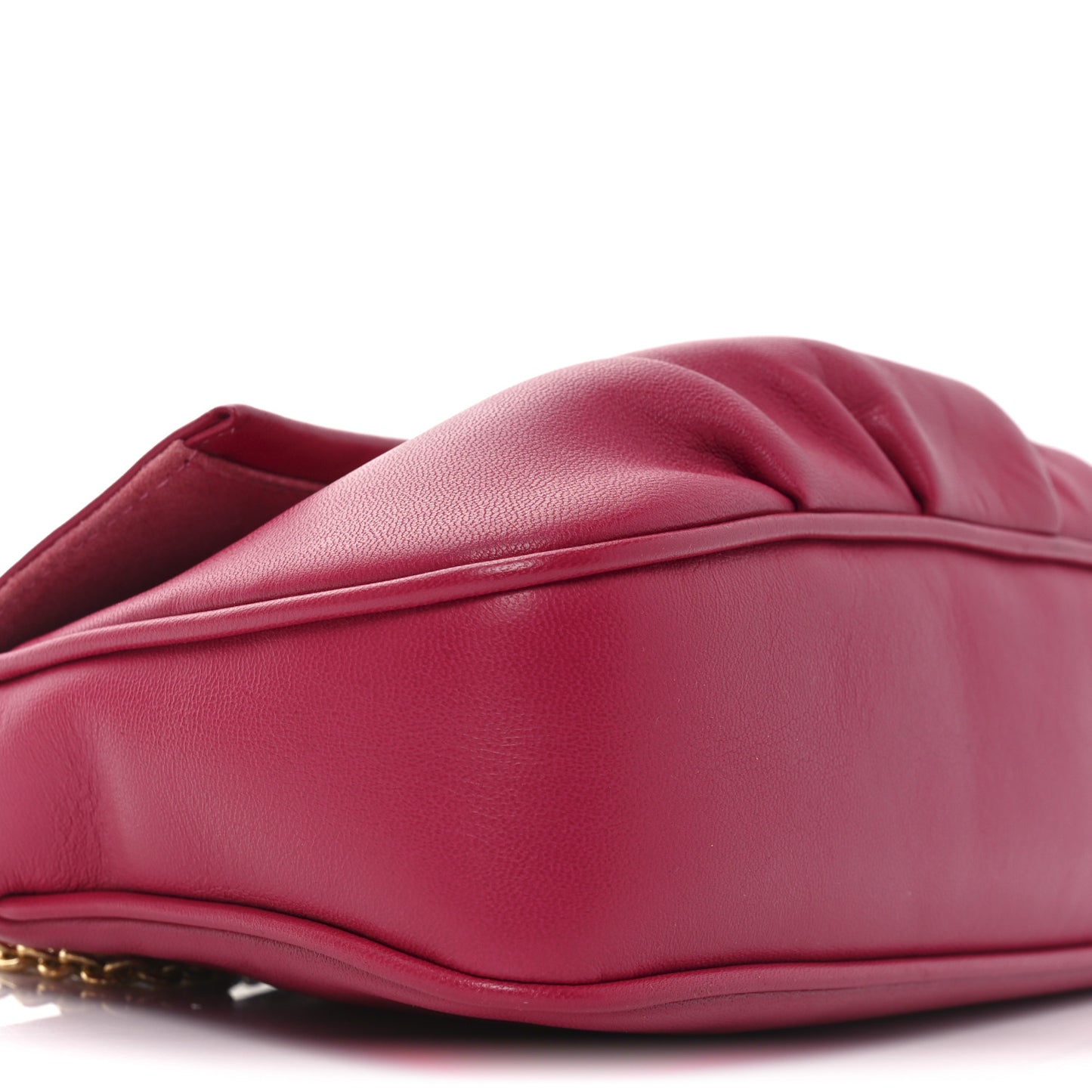 Vitello Flamingo Fendista Pouchette Crossbody Fuxia