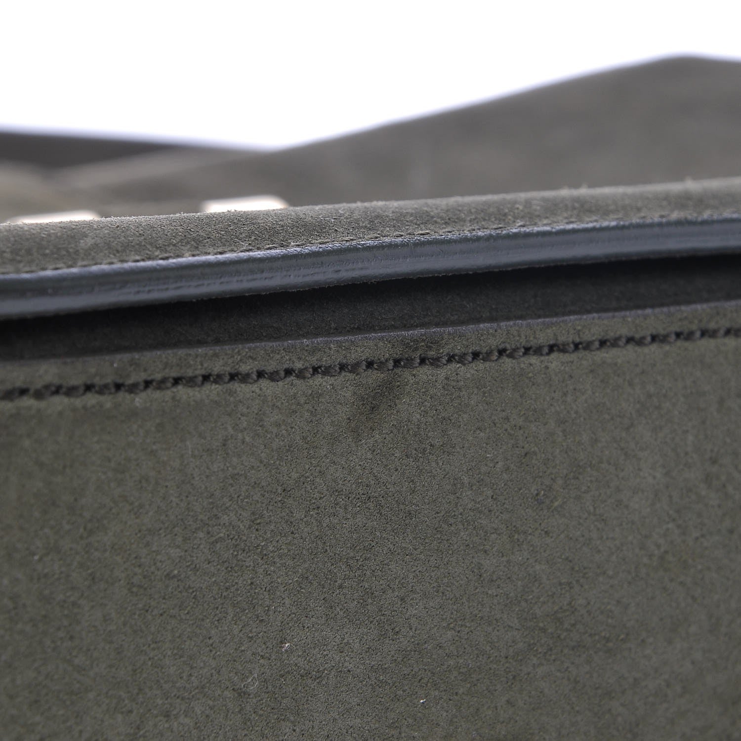 Saint Laurent Suede Large ChYc Flap Bag Green 8 of 9