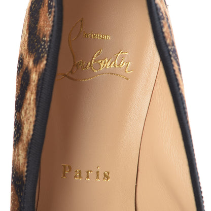 Christian Louboutin Lurex Leopard La Massine Flats 39.5 Black Gold 7 of 8
