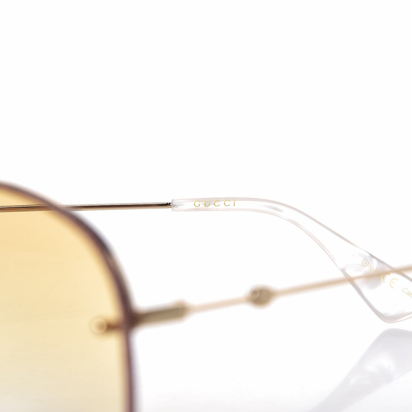 Aviator Glitter Sunglasses GG0227S Gold