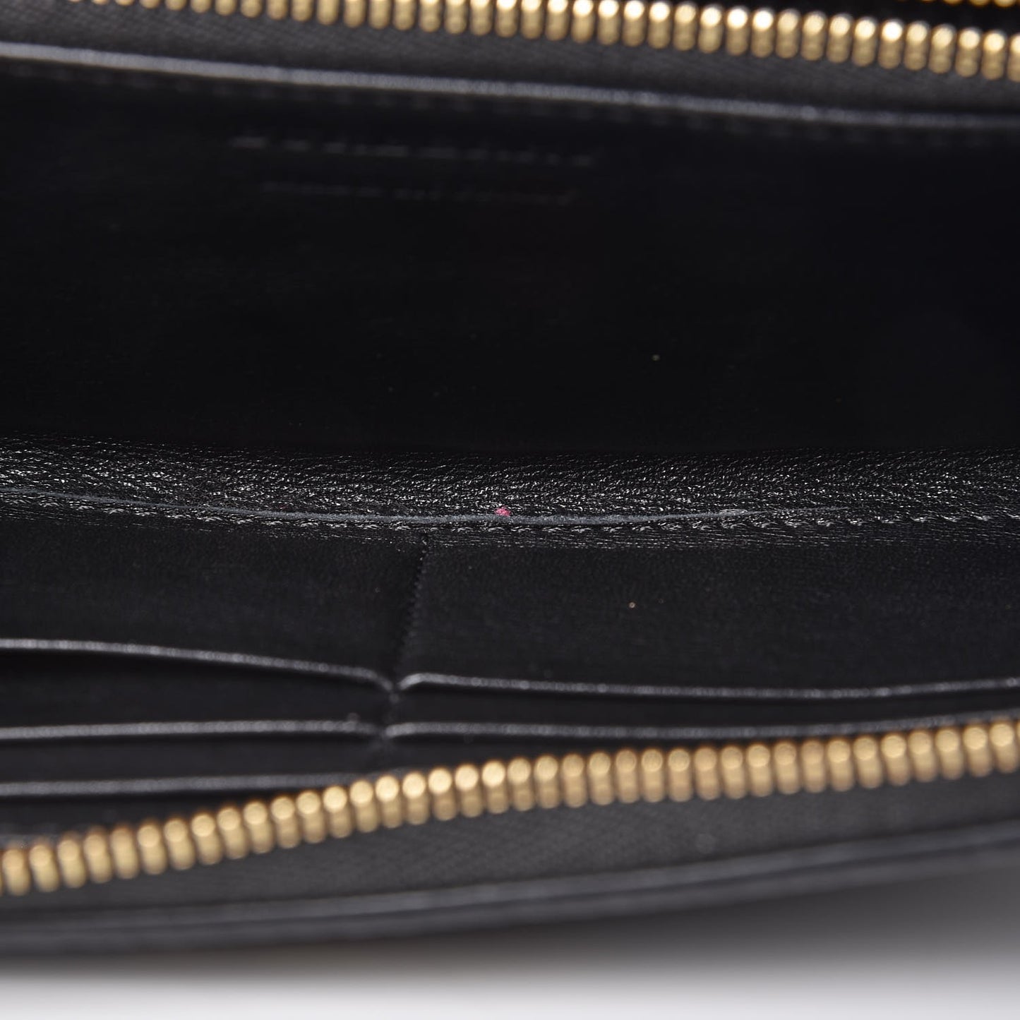 Calfskin House Check Elmore Zip Around Wallet Black