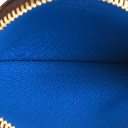 Louis Vuitton Monogram 2019 Christmas Animation Round Coin Purse Blue 5 of 8
