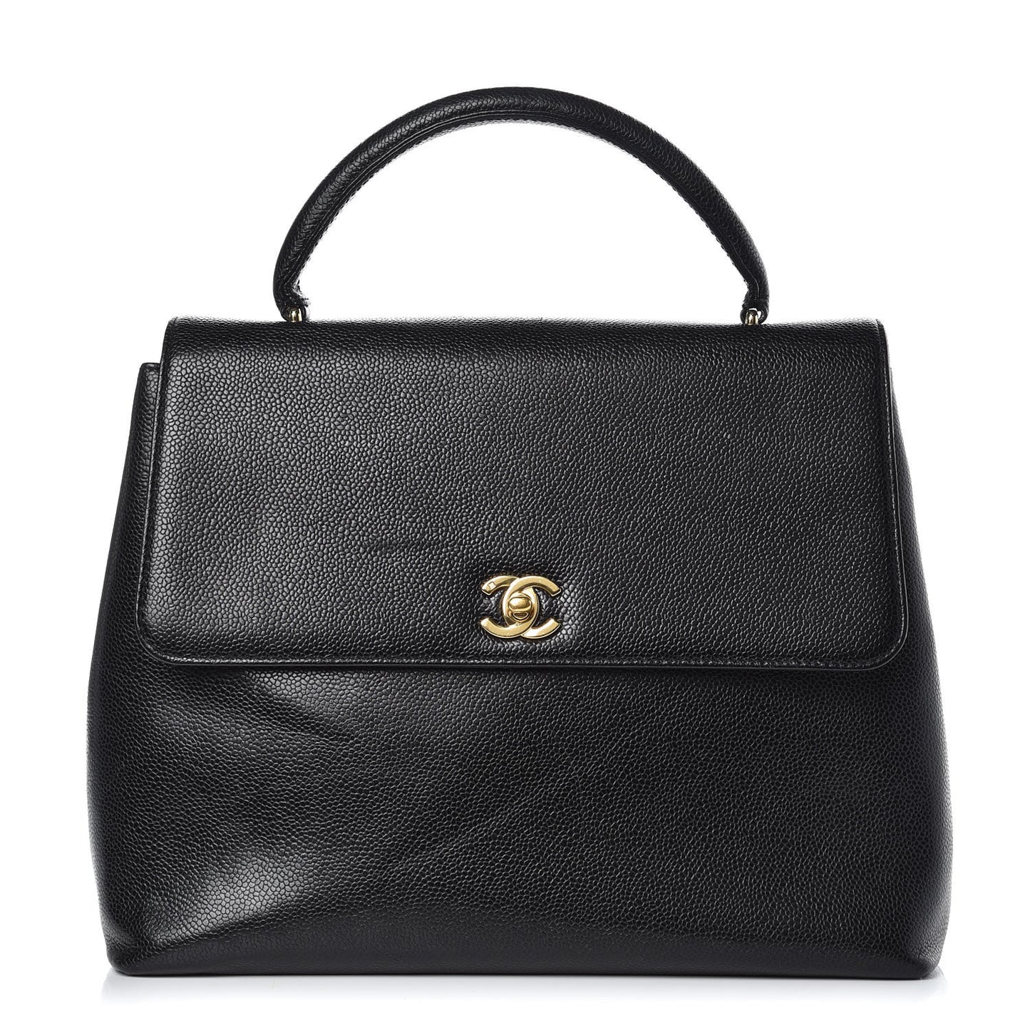 Caviar Kelly Jumbo Flap Black