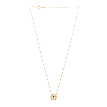 Tiffany 18K Yellow Gold Platinum Diamond Etoile Ball Pendant Necklace 3 of 6