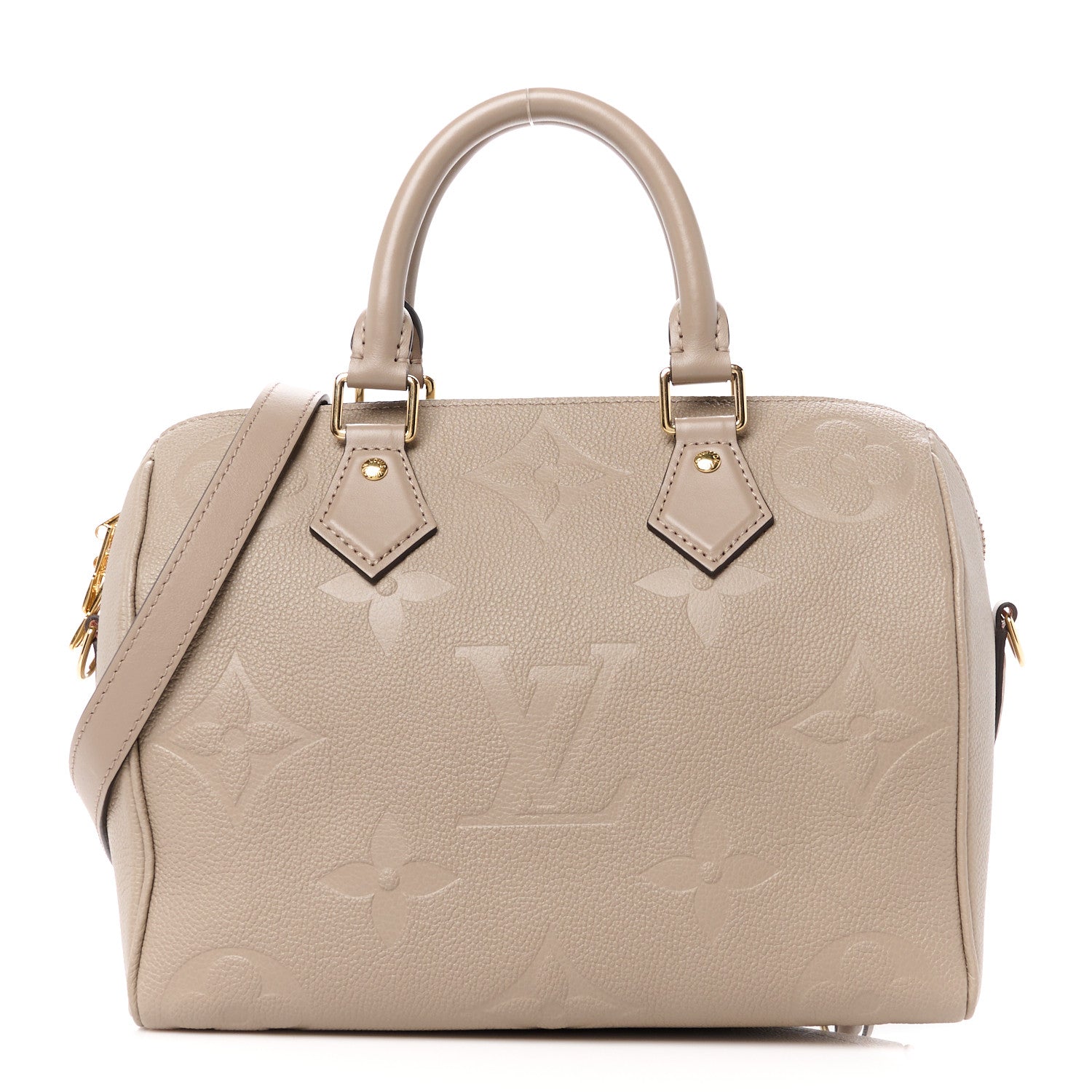 Louis Vuitton Empreinte Monogram Giant Speedy Bandouliere 25 Tourterelle 1 of 12