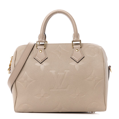 Louis Vuitton Empreinte Monogram Giant Speedy Bandouliere 25 Tourterelle 1 of 12