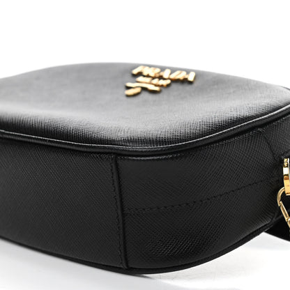 Prada Saffiano Lux Metal Belt Bag Black 10 of 10