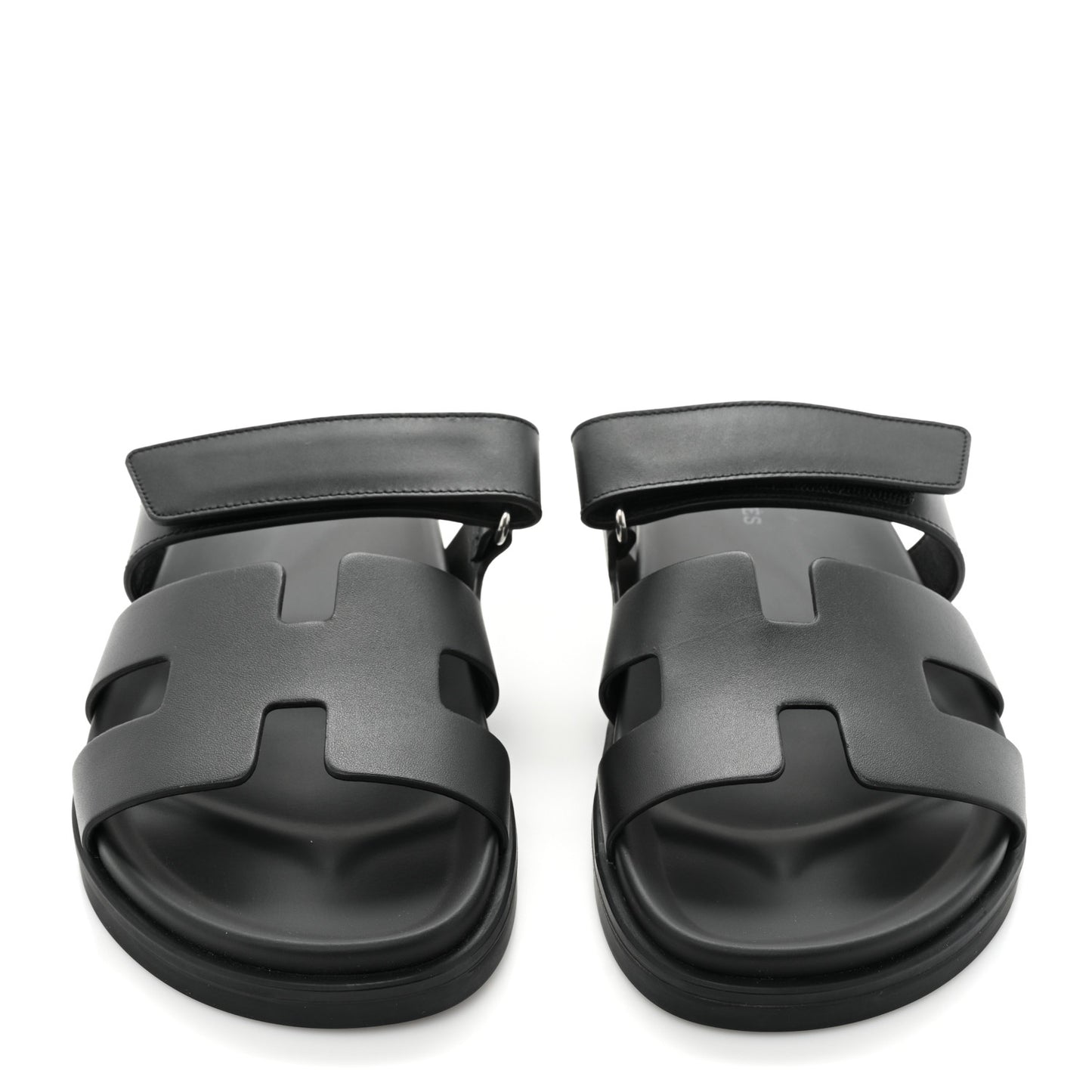 Calfskin Womens Chypre Sandals 38.5 Black