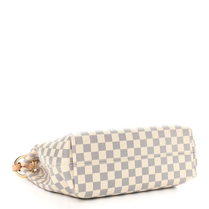 Louis Vuitton Damier Azur Graceful PM Rose Ballerine 4 of 9