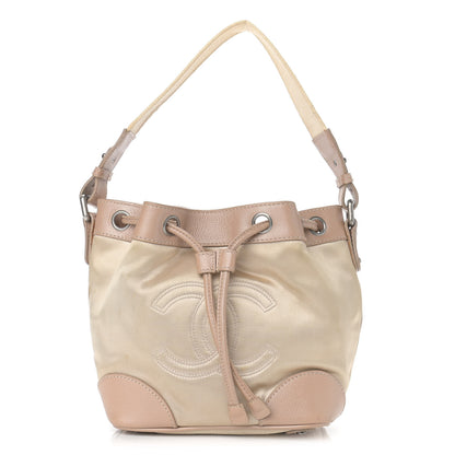 Chanel Satin Caviar CC Drawstring Bag Beige 1 of 17