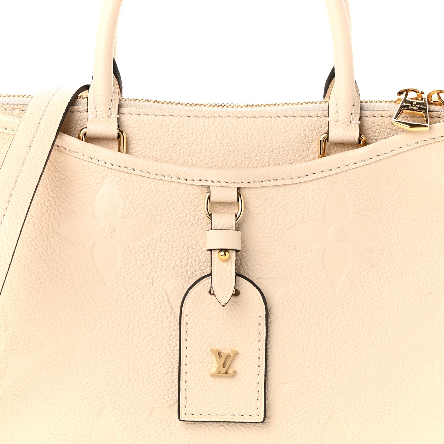 Louis Vuitton Empreinte Monogram Giant Trianon PM Tourterelle Creme 7 of 10