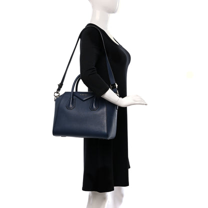 Givenchy Sugar Goatskin Small Antigona Navy 2 of 8