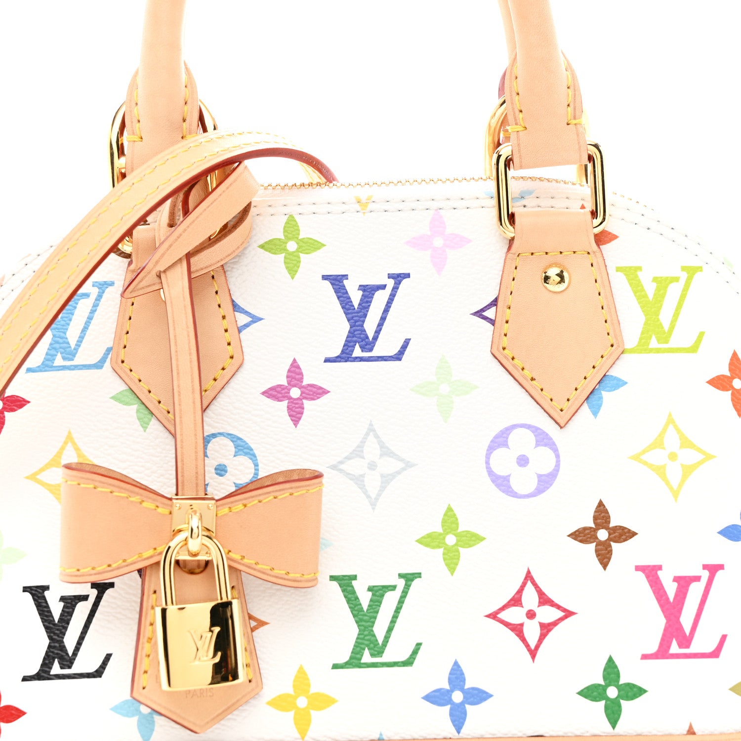 Louis Vuitton LV x TM Monogram Multicolor Alma BB White 7 of 10