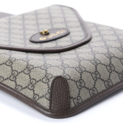 Gucci GG Supreme Monogram Web Medium Neo Vintage Flap Messenger Bag Beige New Acero 5 of 9
