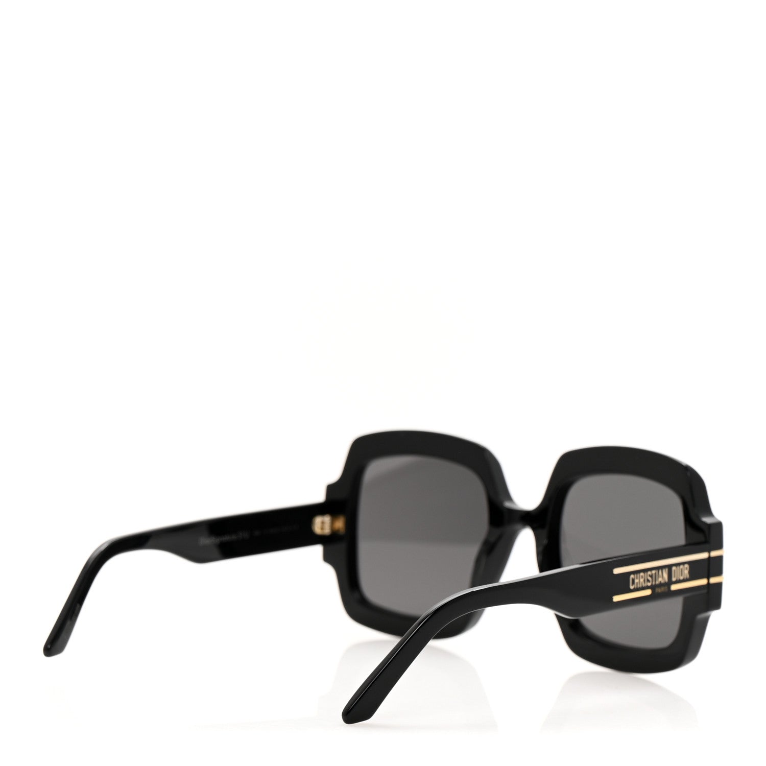Christian Dior Acetate Diorsignature S1U Square Sunglasses Black 4 of 9