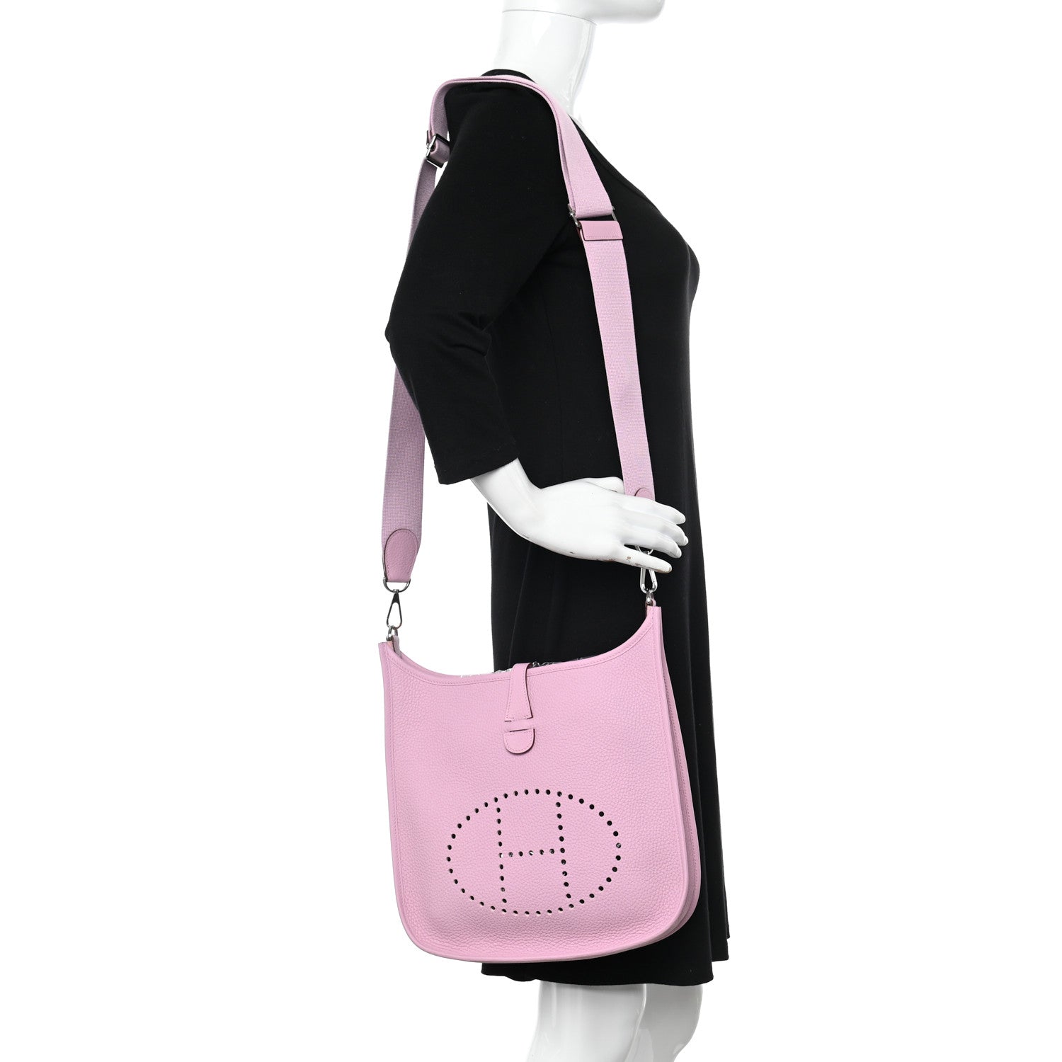 Hermes Taurillon Clemence Evelyne III PM Mauve Sylvestre 2 of 11