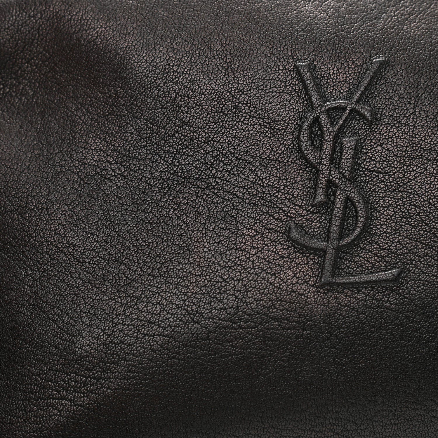 Saint Laurent Lambskin Monogram Embossed Small Lou Camera Bag Black 17 of 18